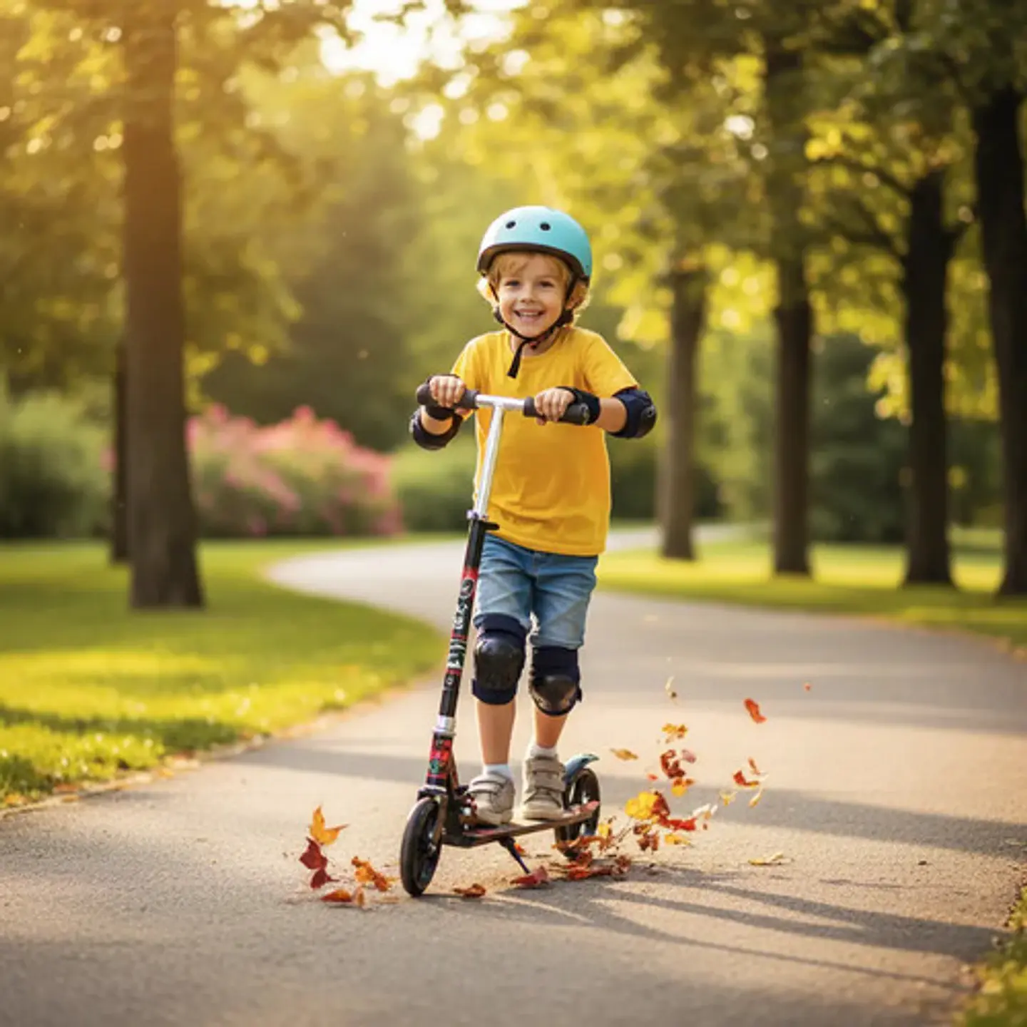 Patineta Monopatín Scooter En Aluminio Con Pata Niños 6