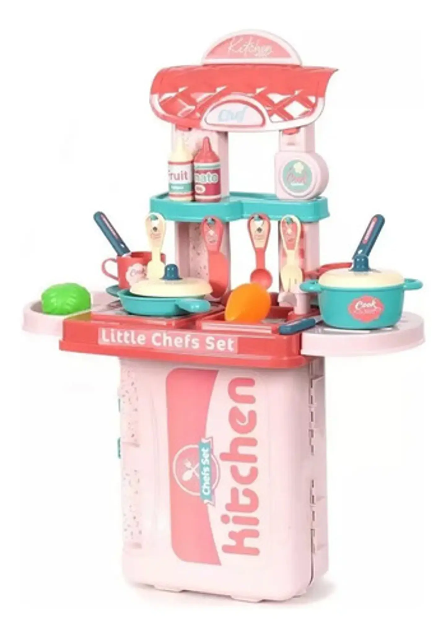 Cocina Maletín Infantil Portátil 3 En 1 Accesorios 008-976a 6