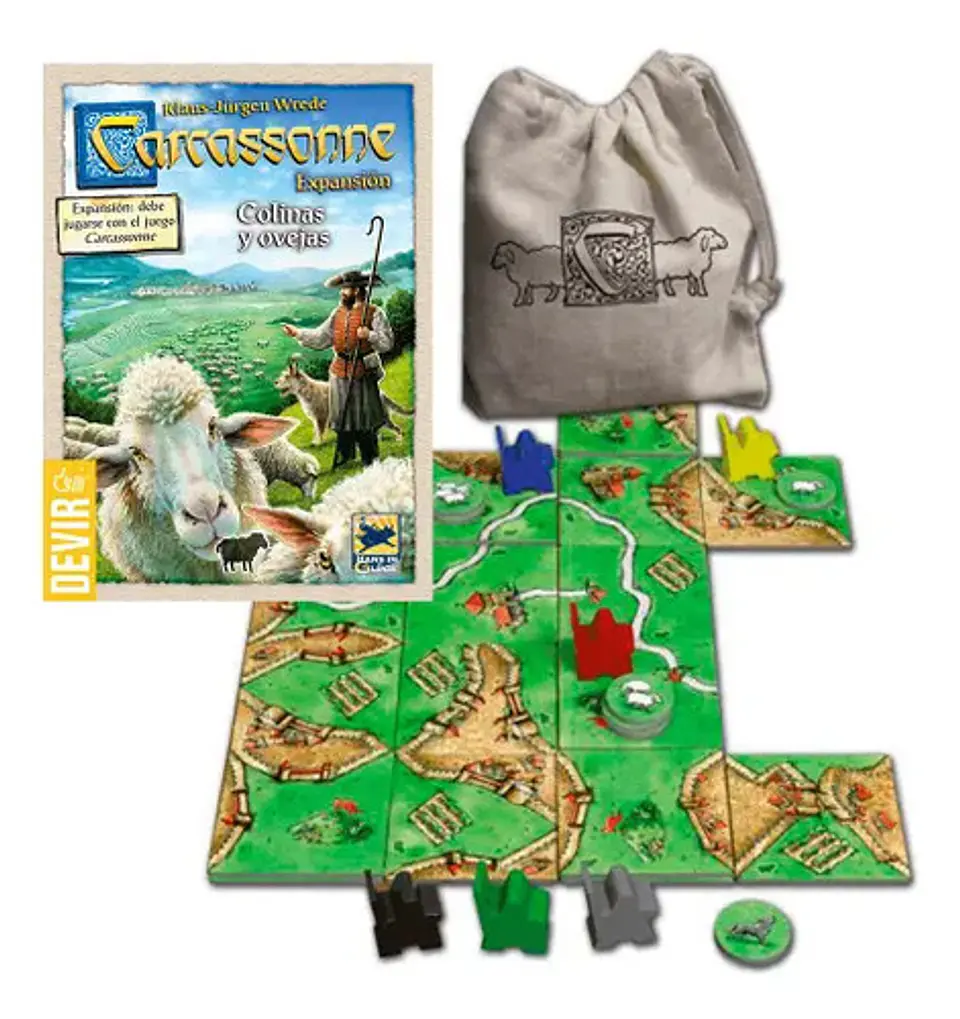 Carcassonne Colinas Y Ovejas - Juego De Mesa 2