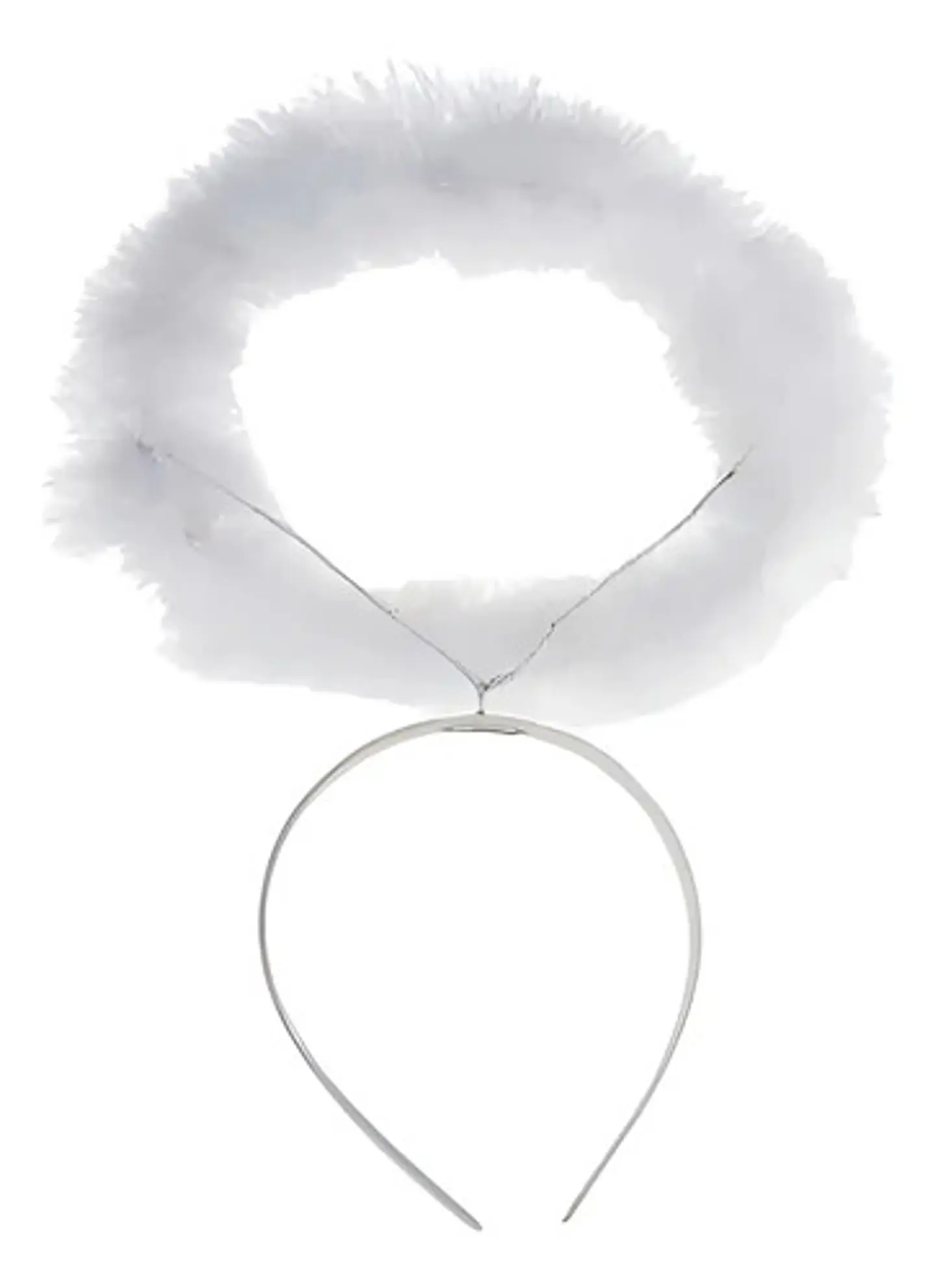 Balaca Diadema Halloween Aureola Angel Blanca Disfraz  1