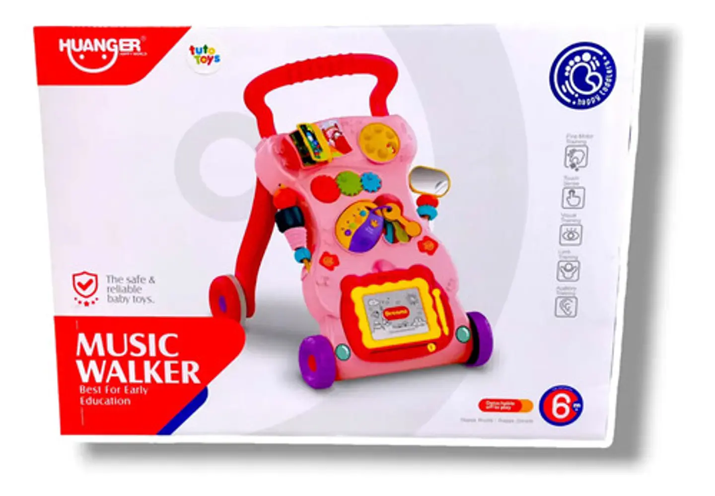 Andadera Caminador Con Piano Tablero Educativo Bebes He0801 3