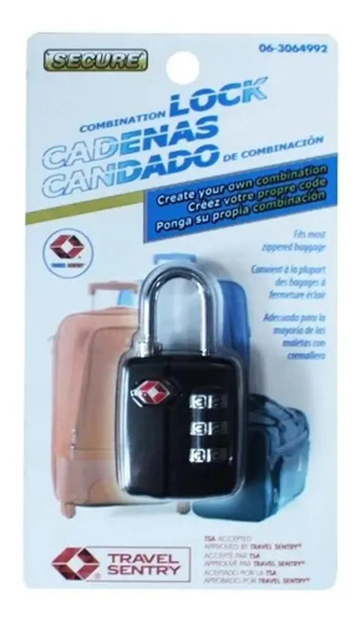 Candado De Combinación Protección De Alta Calidad 3064992 8