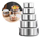 5 Bowls Acero Inoxidable Imperial Home Con Tapa Plateados Plateado - Miniatura 2