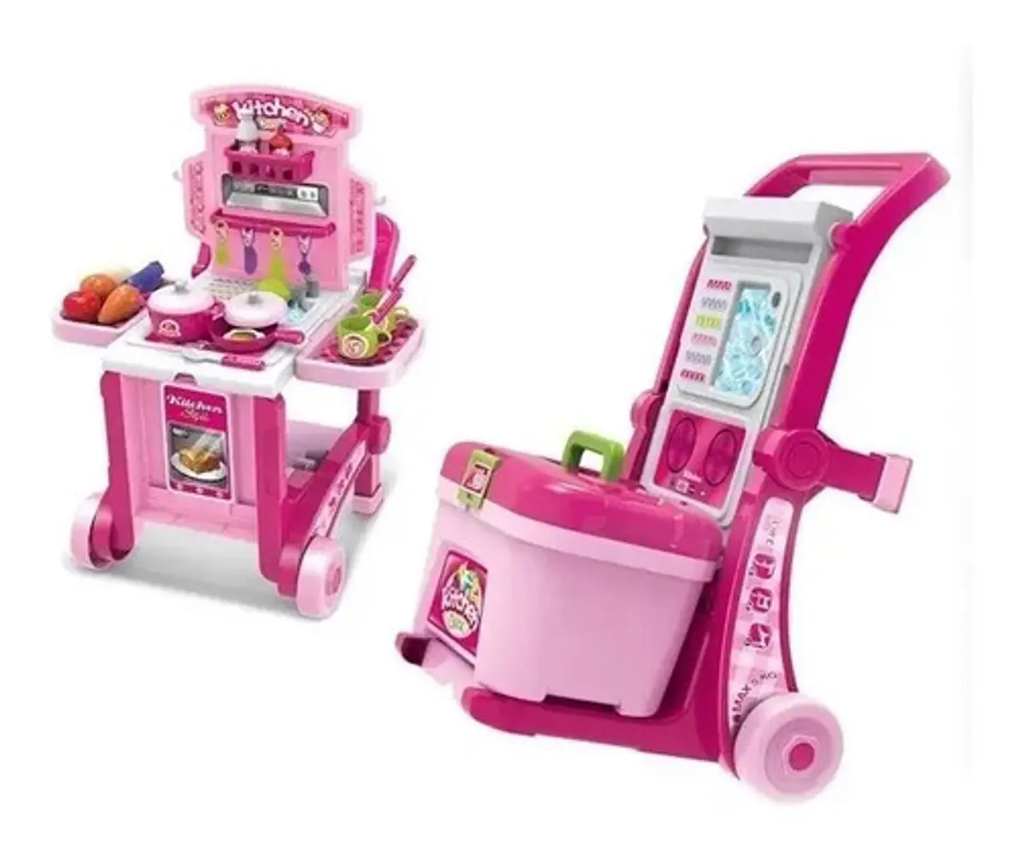 Cocina De Juguete Kitchen Little 006-927 Rosada Con Luz Sonido Accesorios Rosado 2