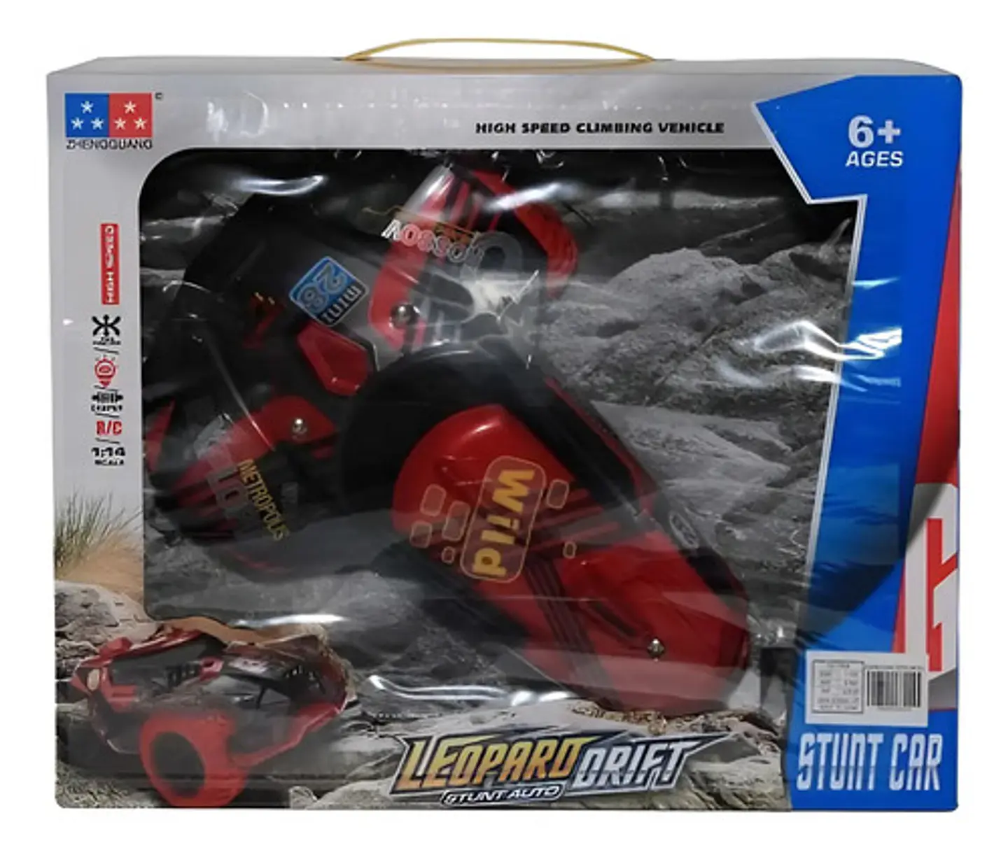 Carro Control Remoto Leopard Drift Stunt Auto Escala 1:14 1