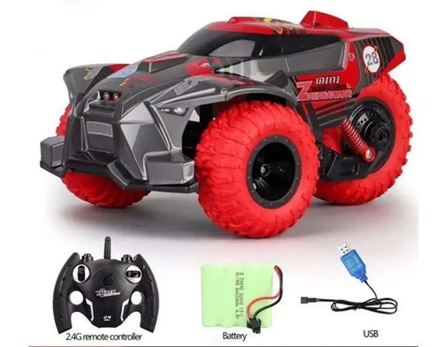 Carro Control Remoto Leopard Drift Stunt Auto Escala 1:14 2