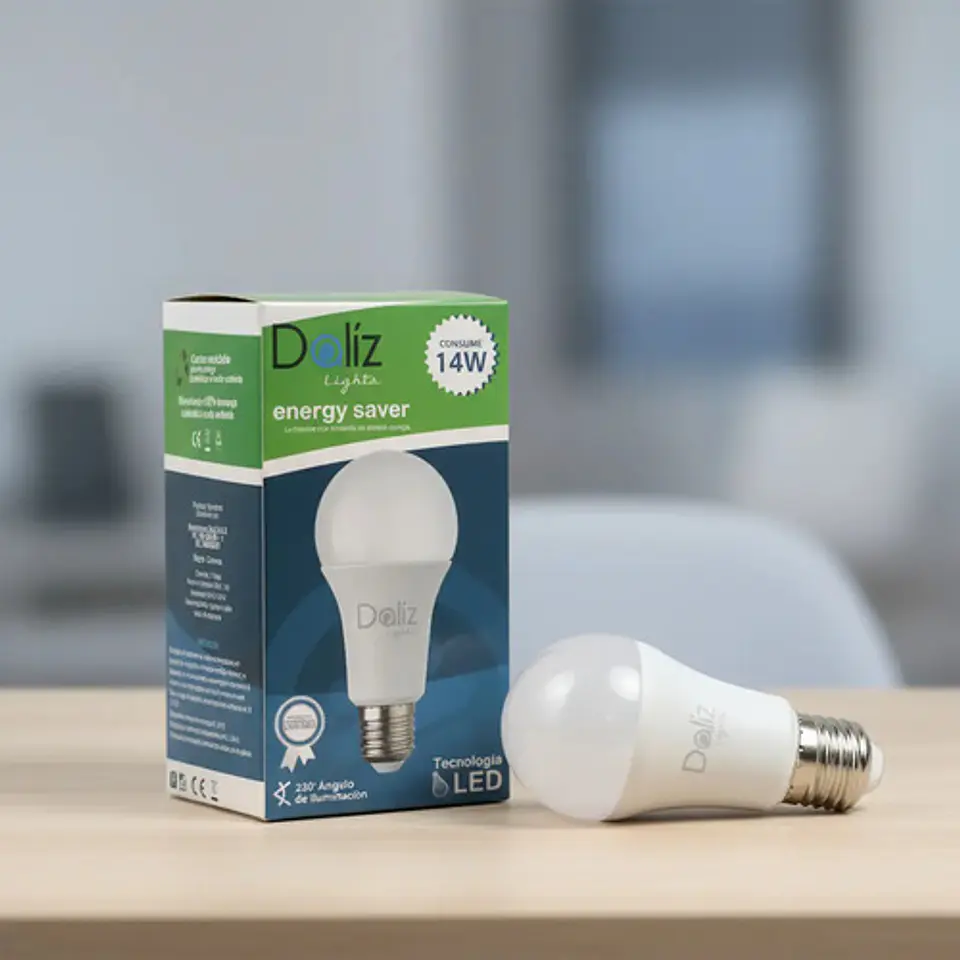 Bombillo Led E27 14w Blanco Frío Daliz Light 1401 110v 2