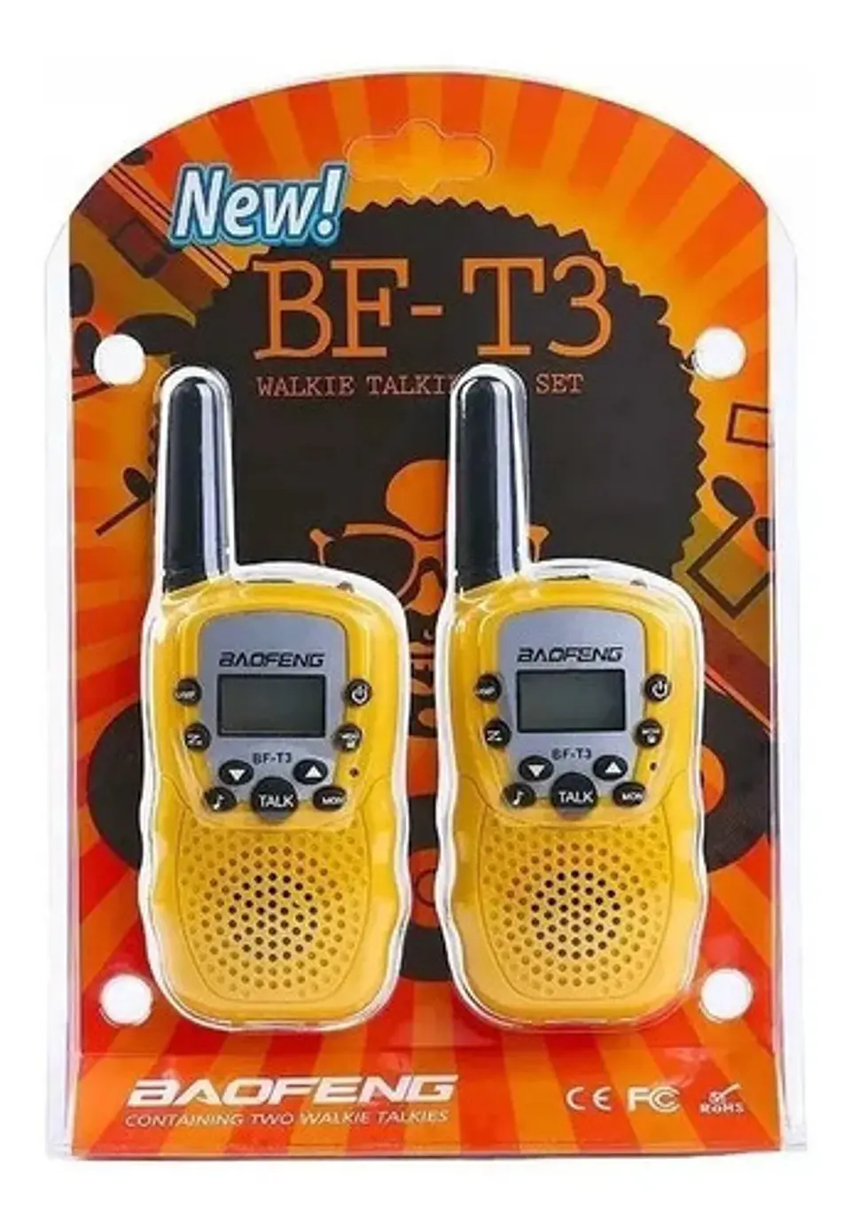 Walkie Talkies Baogeng Bf-t3 Radio Portátil De Dos Vías 3