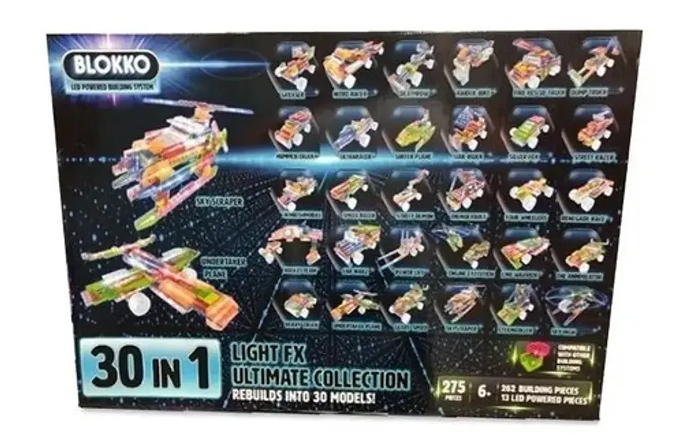 Bloques de Construcción Blokko Light FX con 275 Piezas 4