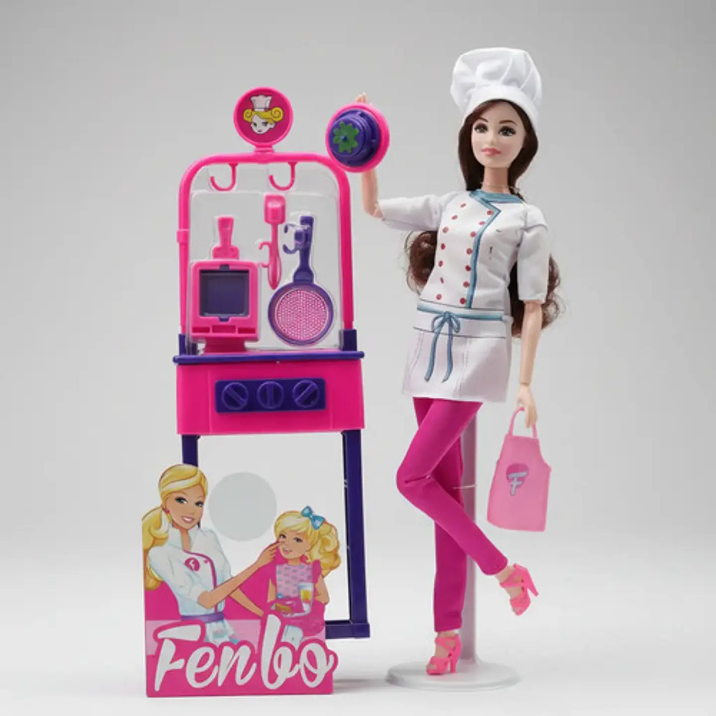 Muñeca Fenbo 30cm Profesiones Surtida Con Accesorios 8