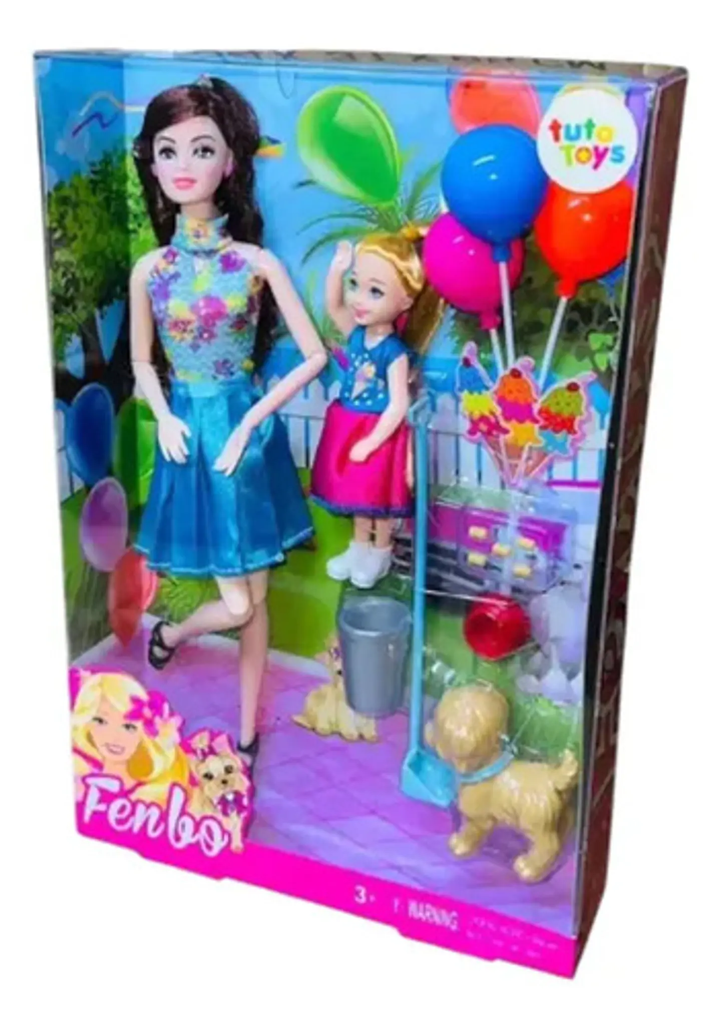 Muñeca Fenbo 30cm Profesiones Surtida Con Accesorios 13