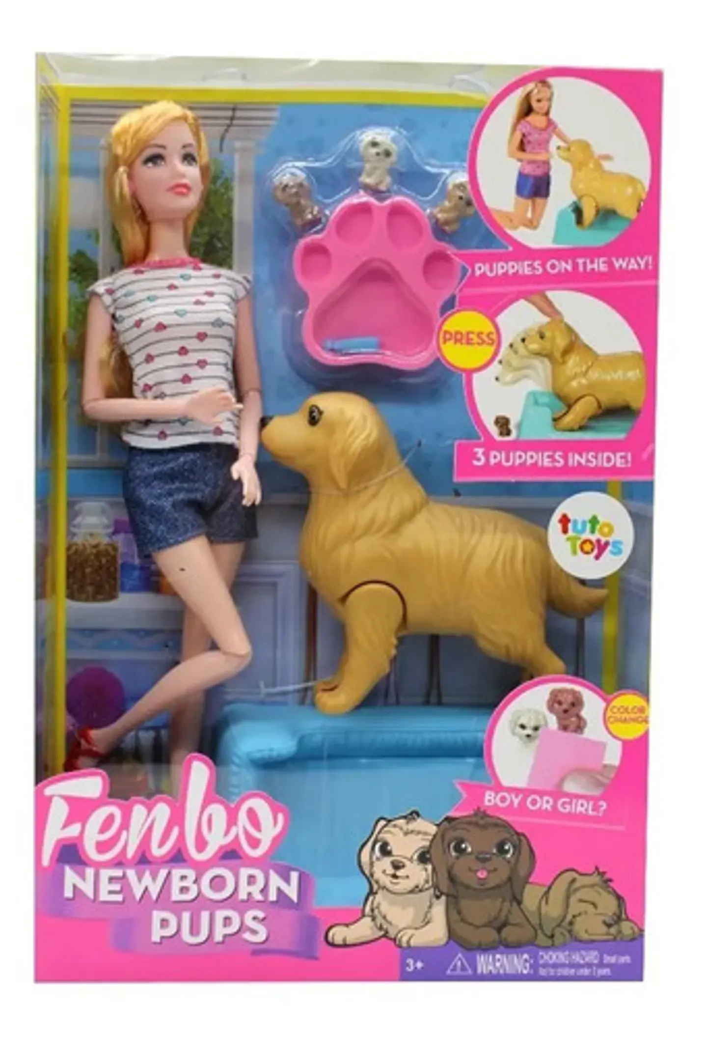 Muñeca Fenbo 30cm Profesiones Surtida Con Accesorios 15