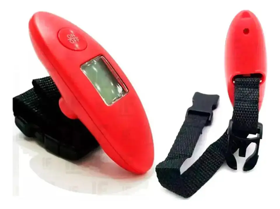 Báscula Digital De Equipaje 306 Travel, 40 Kg, Roja Con Pila Rojo 3