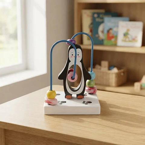 Juego Laberinto Animales De Madera Didáctico Niños Kabi-0009