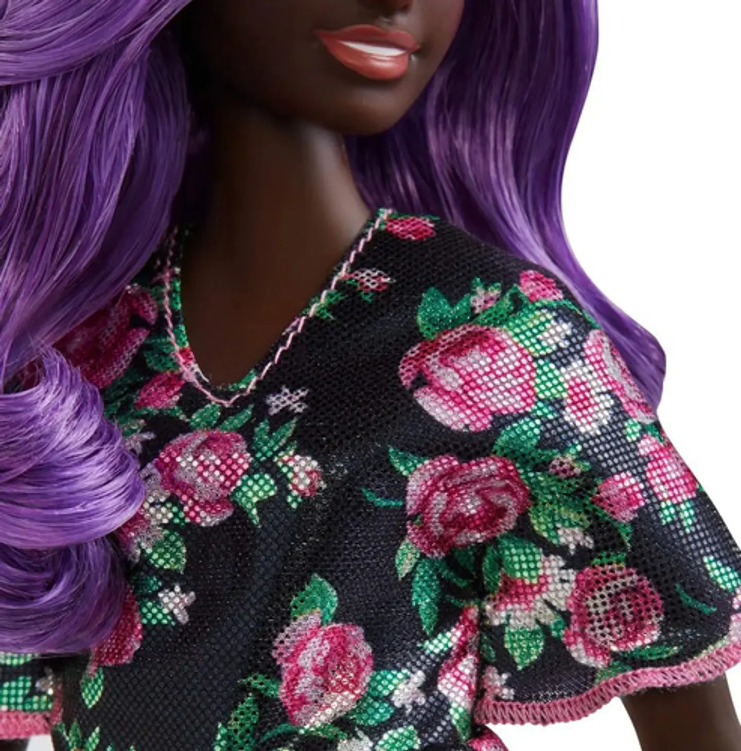 Barbie Fashionista Morena Con Pelo Morado Mattel Fxl58 3