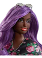 Barbie Fashionista Morena Con Pelo Morado Mattel Fxl58 - Miniatura 4