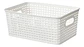 Cesta De Plástico Tejido Almacenamiento Organización 29cm  - Miniatura 7