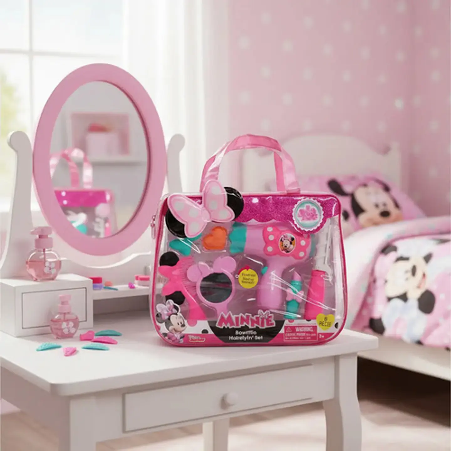 Set De Peinados Minnie Bow-tique Color Rosa 1
