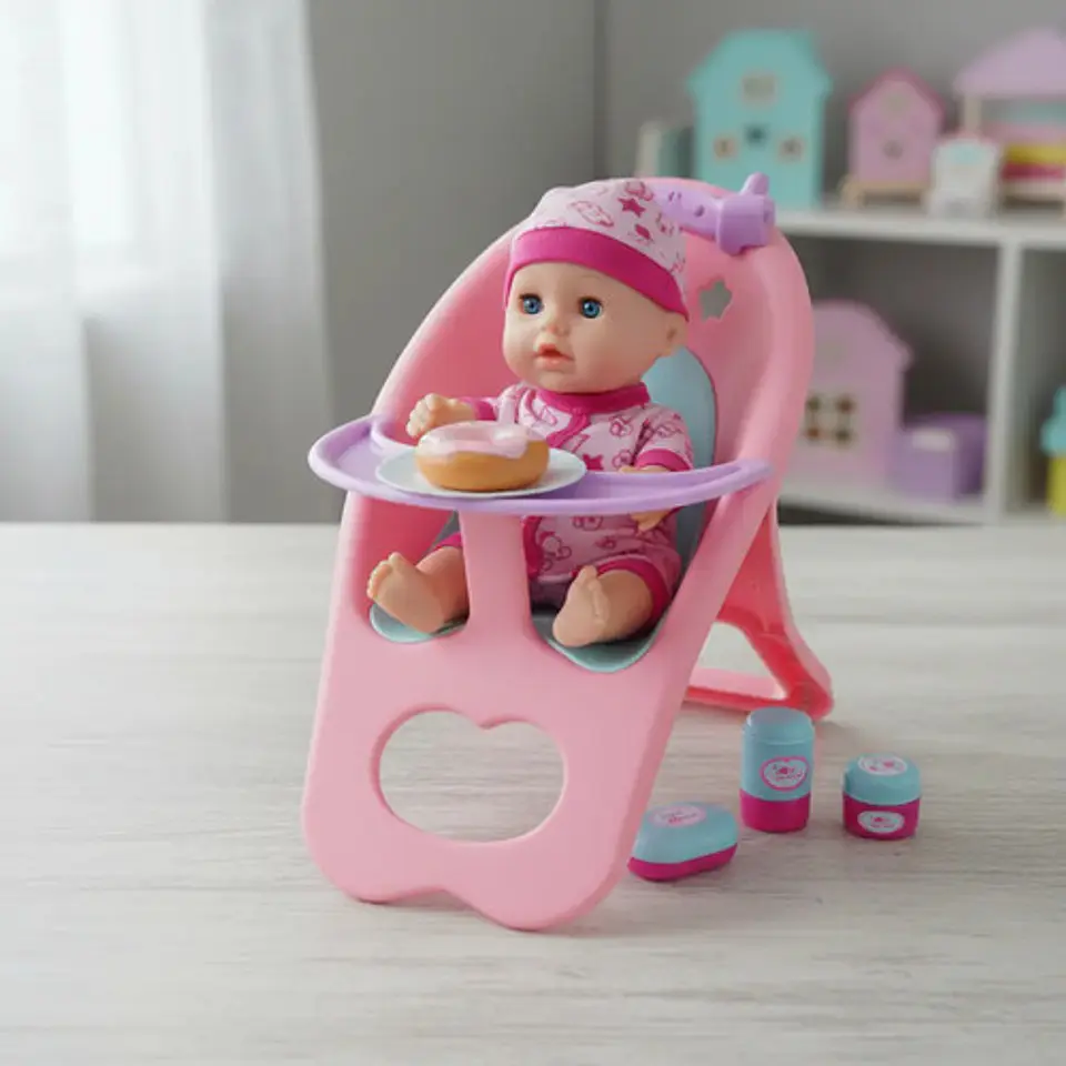 Set De Juego De Muñecas Lovely Playset Corral Con Bebé 8290 Rosa 4