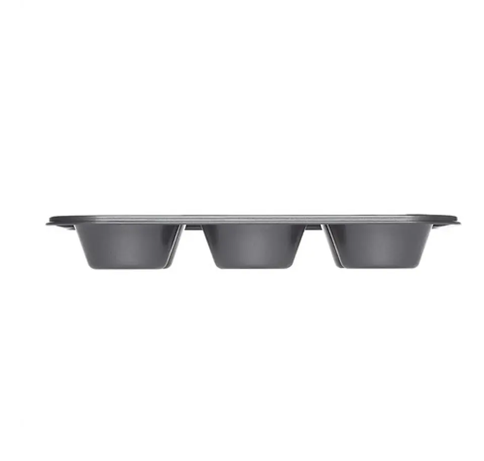 Lata Molde Antiadherente 12 Cupcakes Mini Muffins 25x19cm Color Gris / Bb3002 2