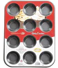 Lata Molde Antiadherente 12 Cupcakes Mini Muffins 25x19cm Color Gris / Bb3002 - Miniatura 3