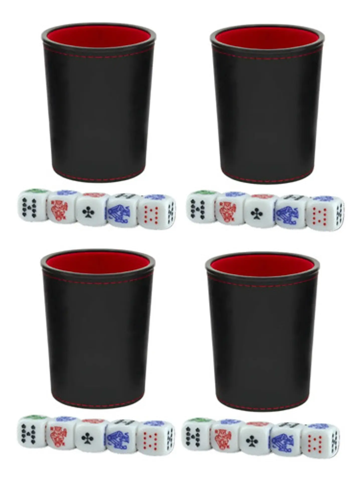 Cacho Yahtzee Juego De Mesa 4 Tatucos  Paño + 20 Dados Poker 1