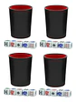 Cacho Yahtzee Juego De Mesa 4 Tatucos  Paño + 20 Dados Poker - Miniatura 1