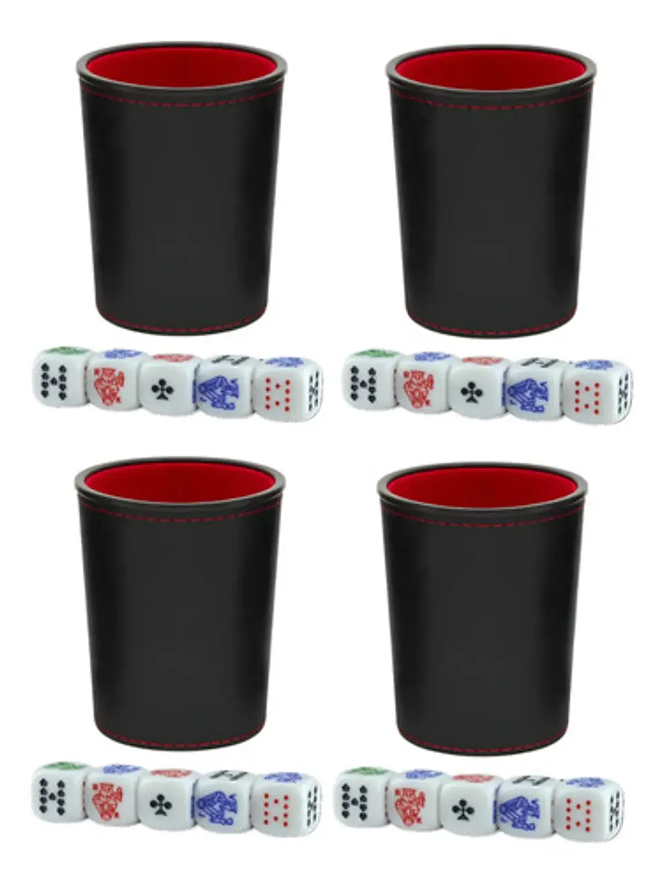 Cacho Yahtzee Juego De Mesa 4 Tatucos  Paño + 20 Dados Poker 1