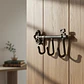 Gancho Llaves Metal Forjado Garden Jardin Deco Rectangular Elegante - Miniatura 1