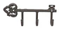 Gancho Llaves Metal Forjado Garden Jardin Deco Rectangular Elegante - Miniatura 3