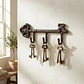 Gancho Llaves Metal Forjado Garden Jardin Deco Rectangular Elegante - Miniatura 4