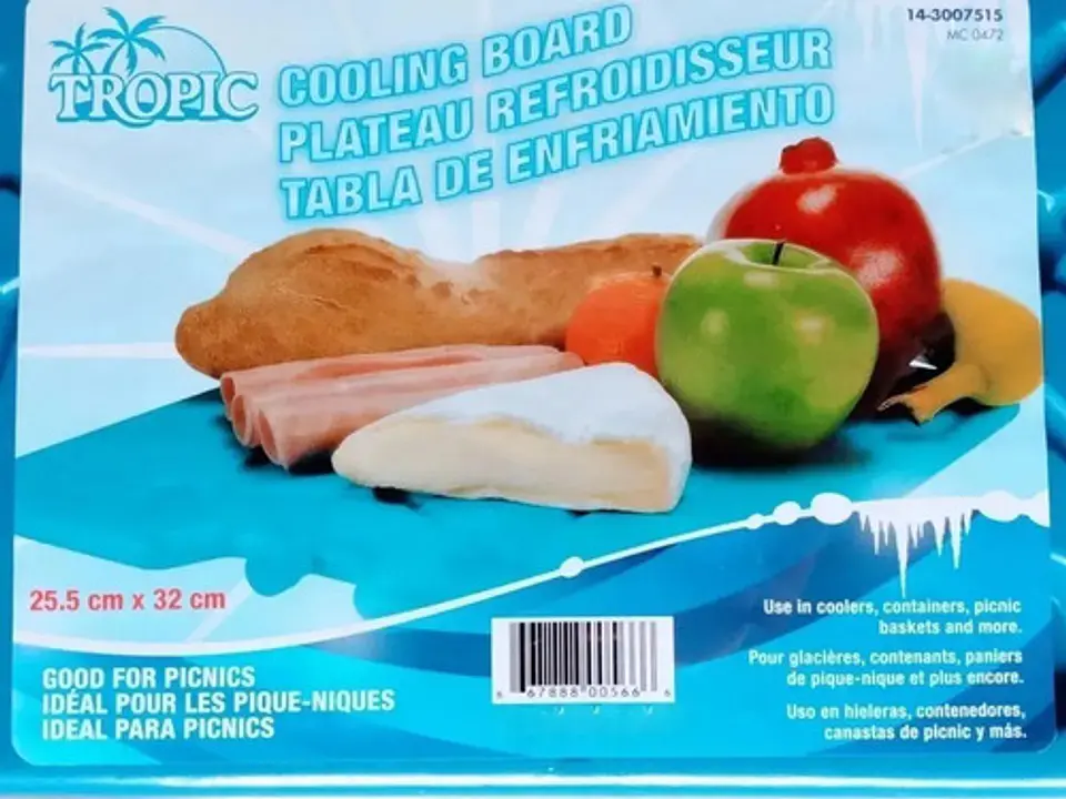 Tabla Enfría Alimentos Hielera Hielo Nevera Camping 4