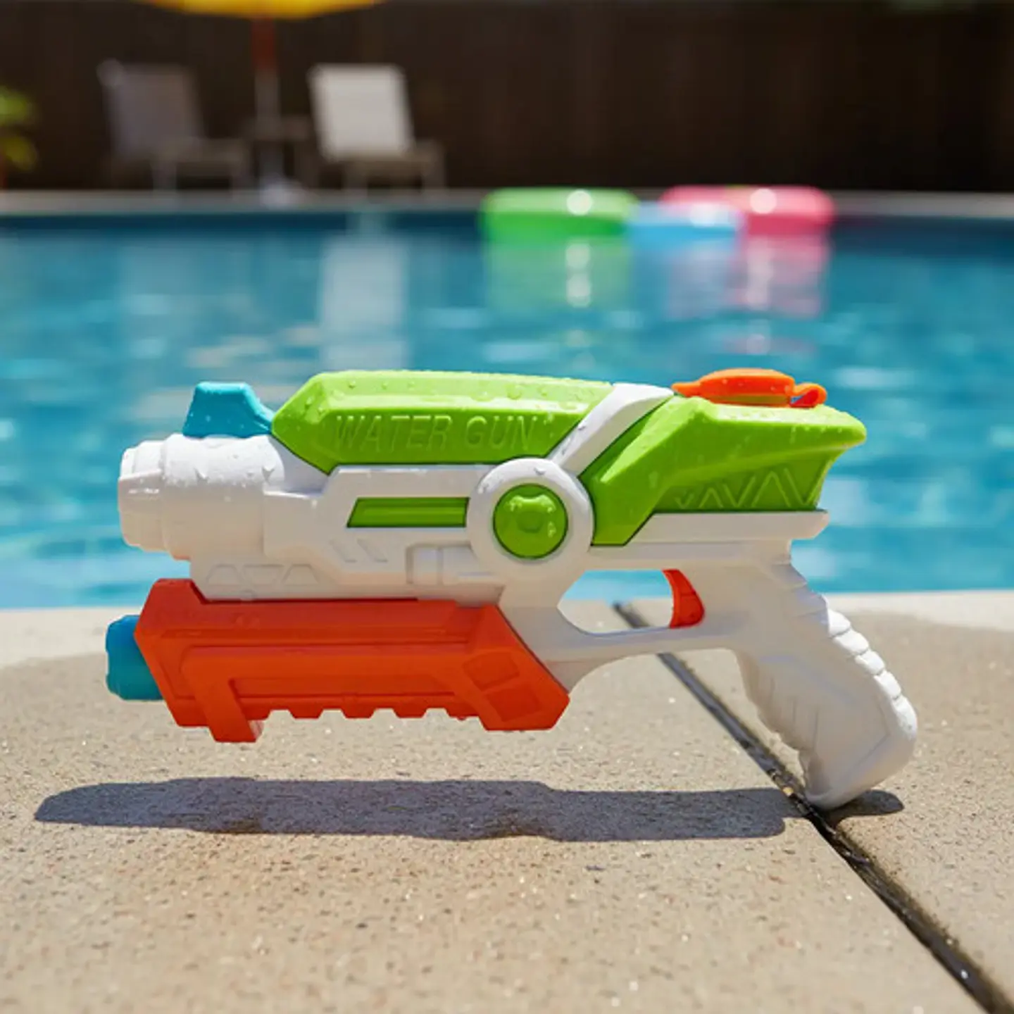 Lanzador Pistola  Agua 30 A 35cm Water Gun Piscina Vacacione 2