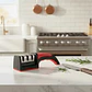 Afilador Cuchillos Rama Design Acero Inoxidable 3 Etapas Mango Rojo - Miniatura 1