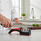 Afilador Cuchillos Rama Design Acero Inoxidable 3 Etapas Mango Rojo - Miniatura 4