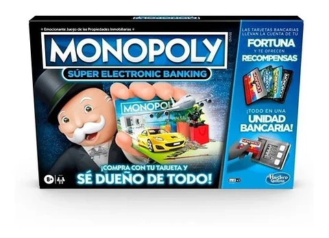 Juego De Mesa Monopoly Super Banco Electrónico Recompensas