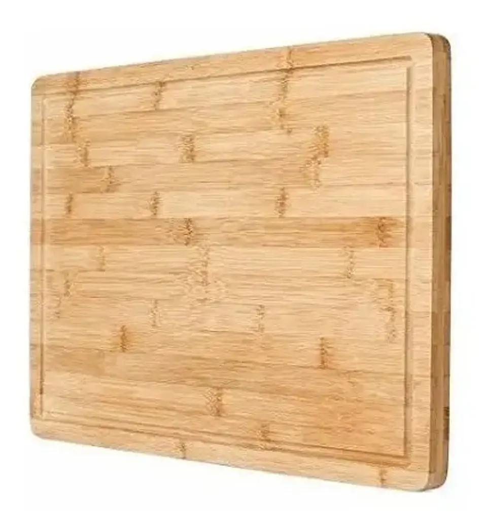 Bamboo 03-3082934 Tabla Para Cortar De Bambú Grande 28x38cm Cocina Rayas Bamboo Rayas (36x26x2cm) Madera Natural 3