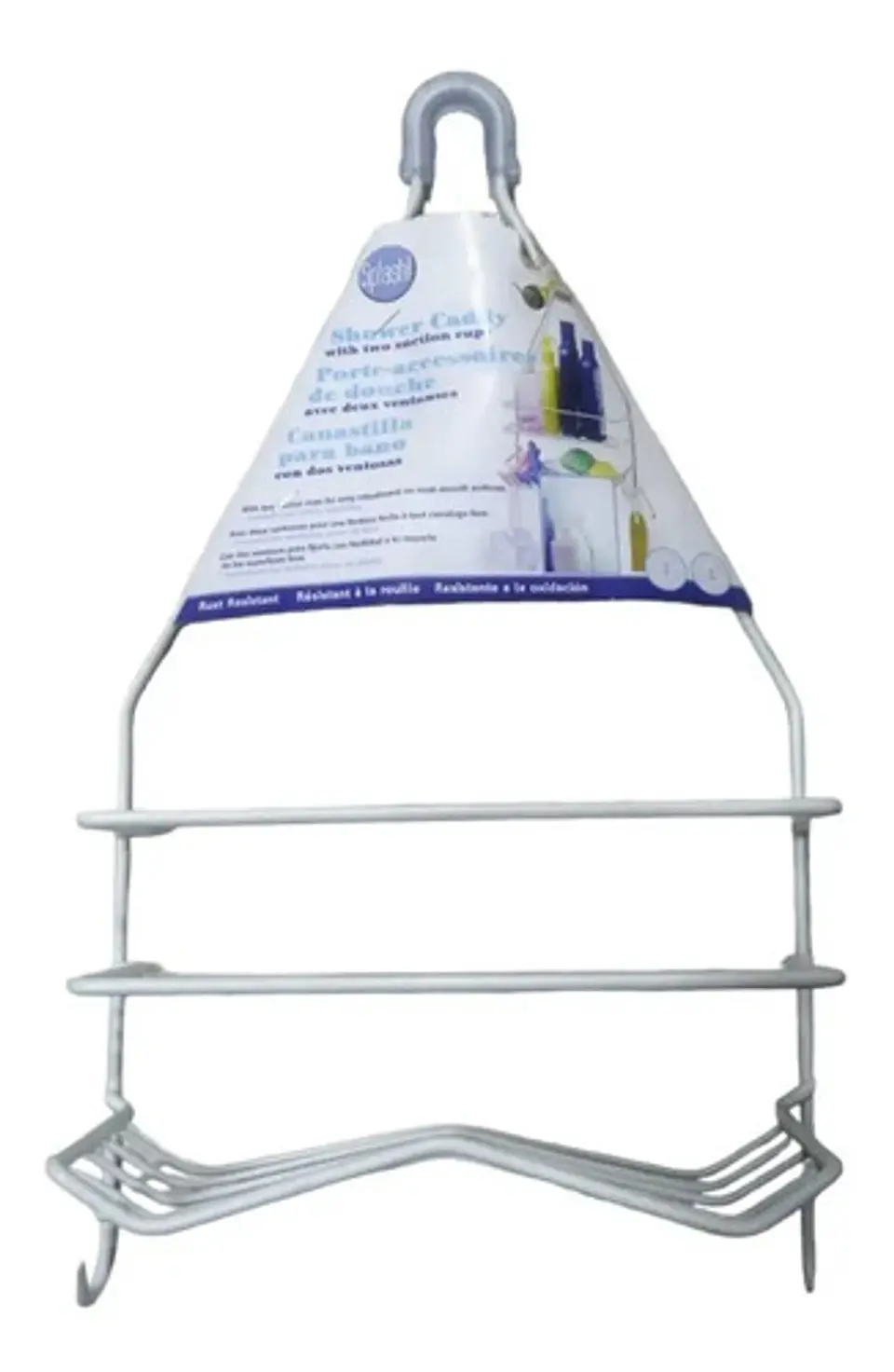 Canastilla Para Baño Organizador Ducha Metálico Cromado  10
