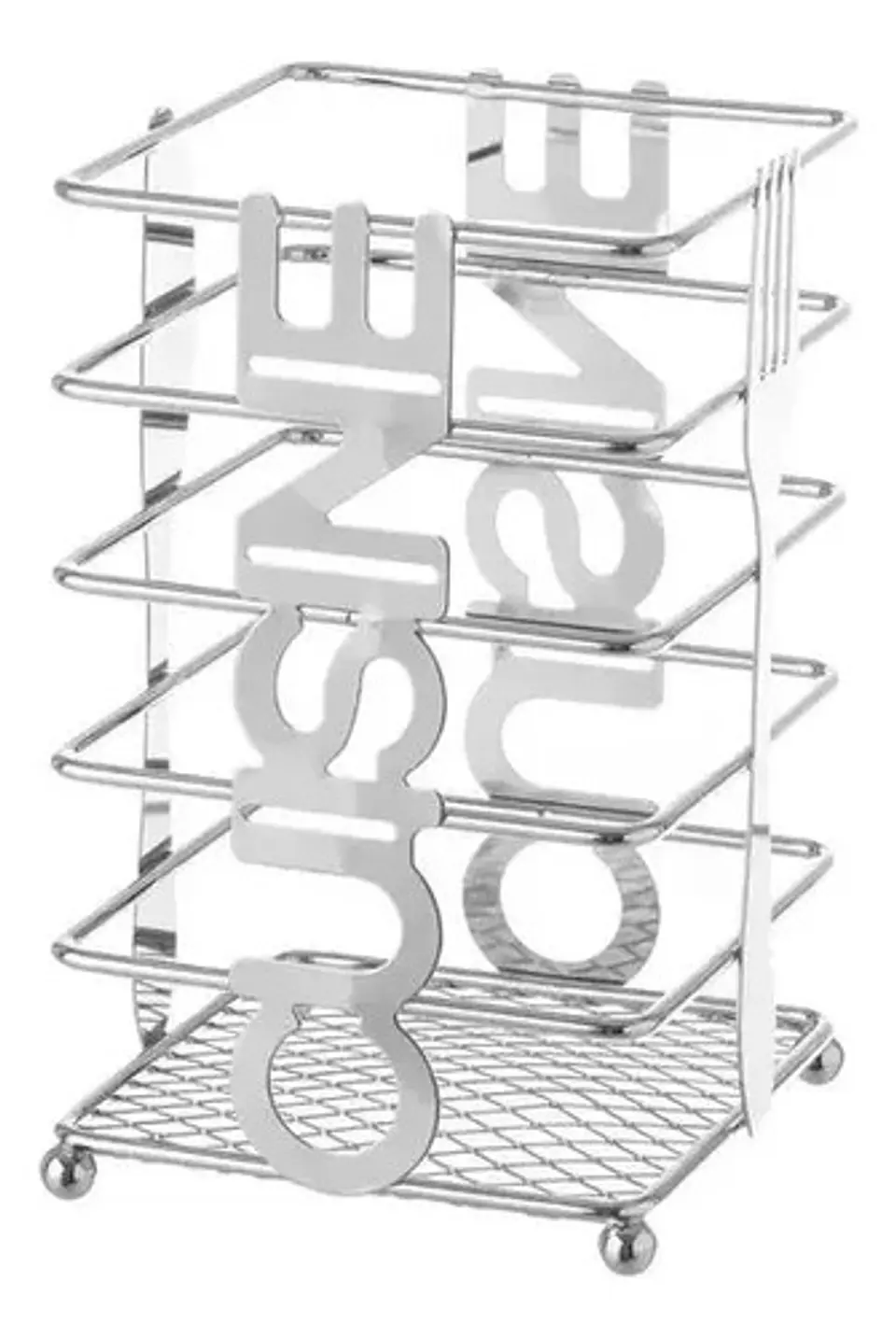 Porta Cubiertos Para Mesa  Metalico Canasta  3076209 1