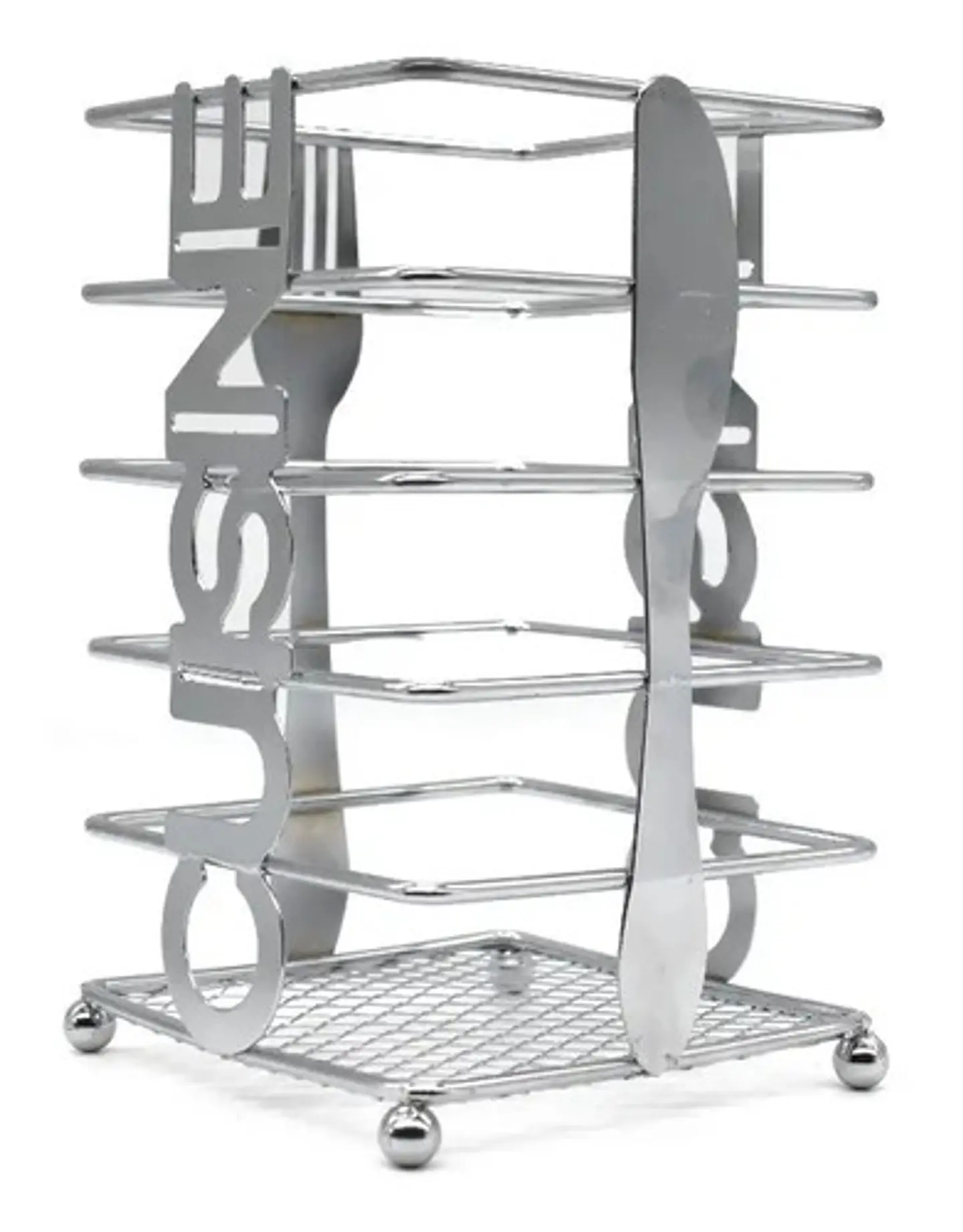 Porta Cubiertos Para Mesa  Metalico Canasta  3076209 2