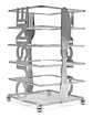 Porta Cubiertos Para Mesa  Metalico Canasta  3076209 - Miniatura 2