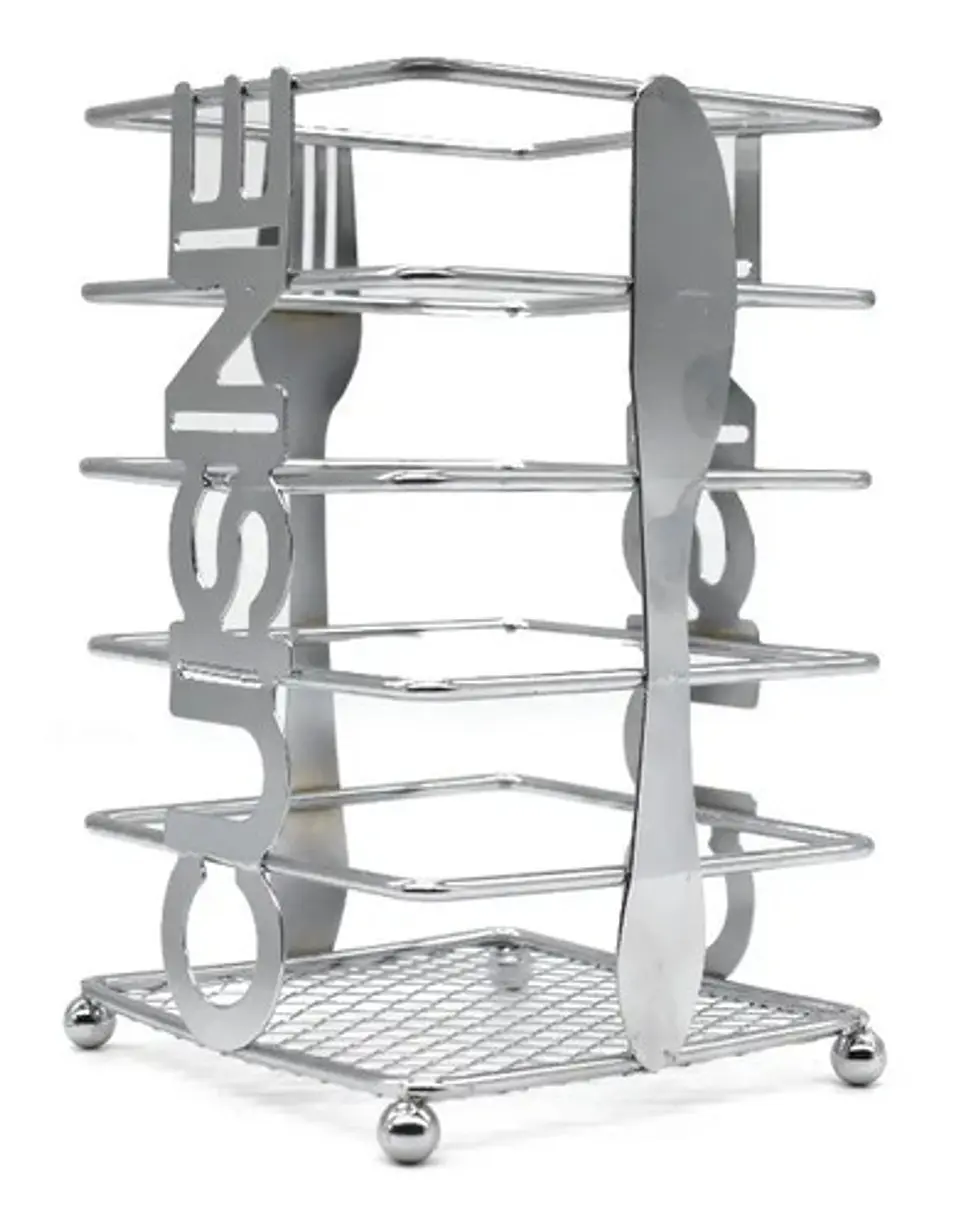Porta Cubiertos Para Mesa  Metalico Canasta  3076209 2