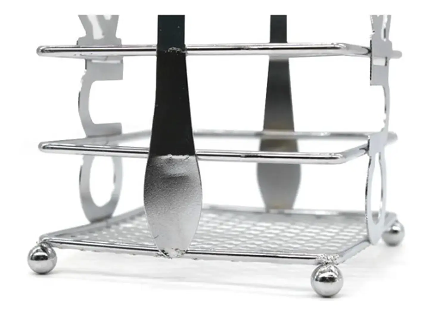 Porta Cubiertos Para Mesa  Metalico Canasta  3076209 3