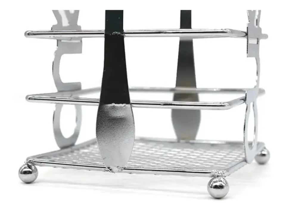 Porta Cubiertos Para Mesa  Metalico Canasta  3076209 3