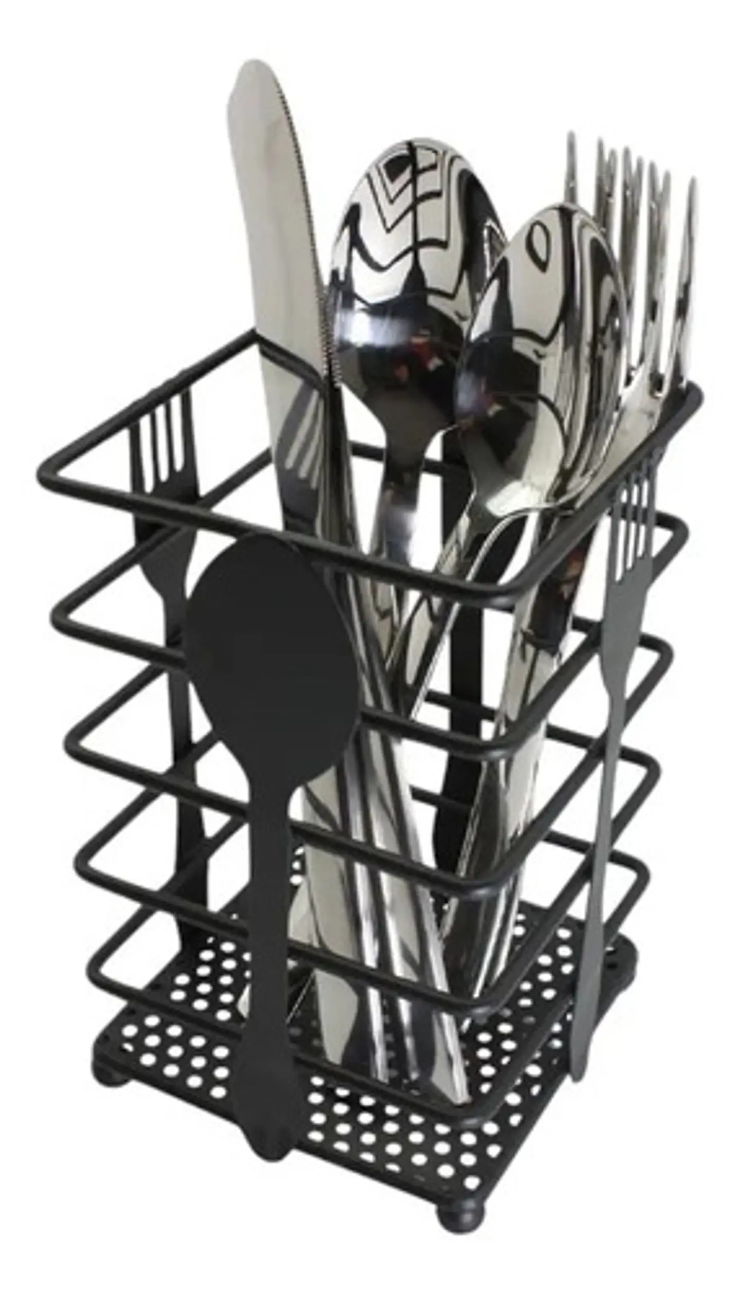 Porta Cubiertos Para Mesa  Metalico Canasta  3076209 4
