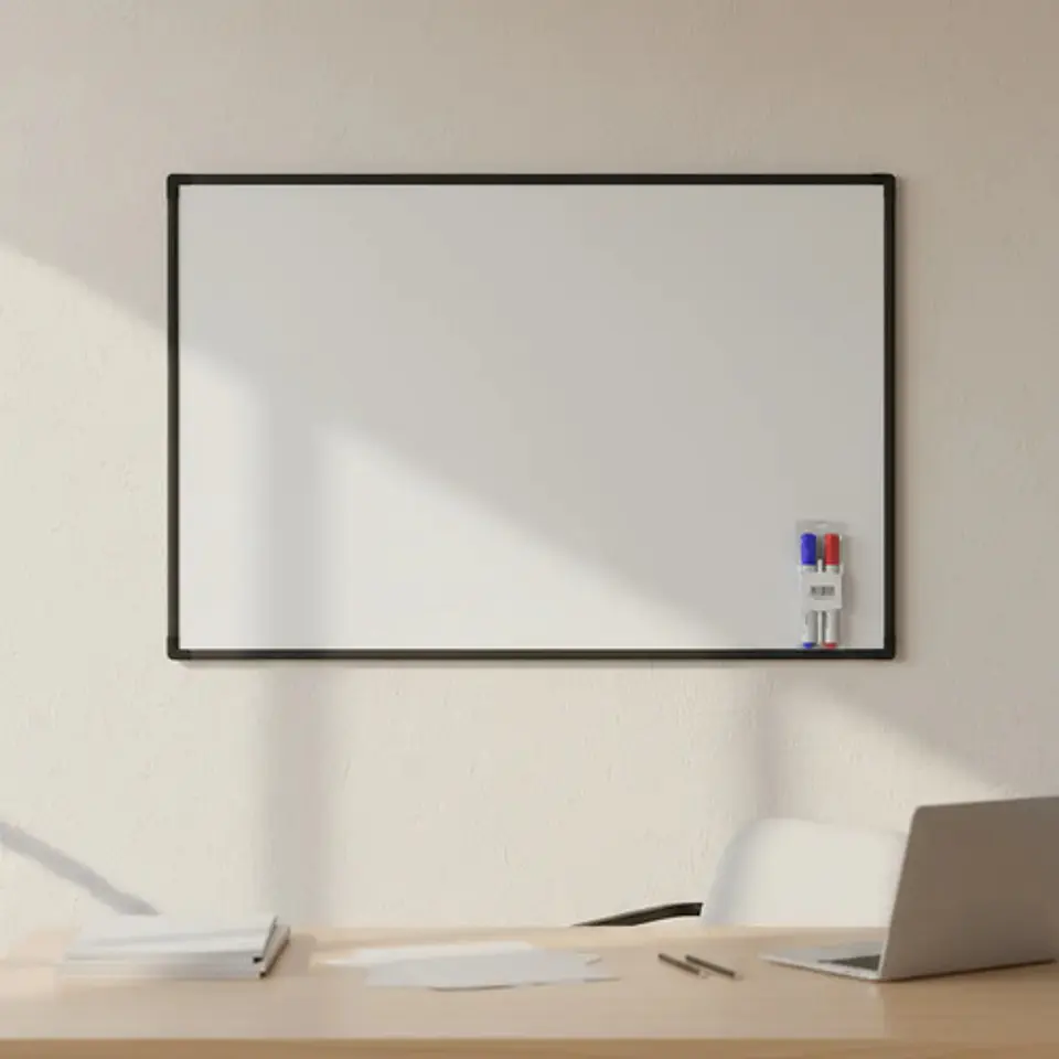 Tablero Acrílico Borrable 80x60cm Mediano +borrador Marcador 8