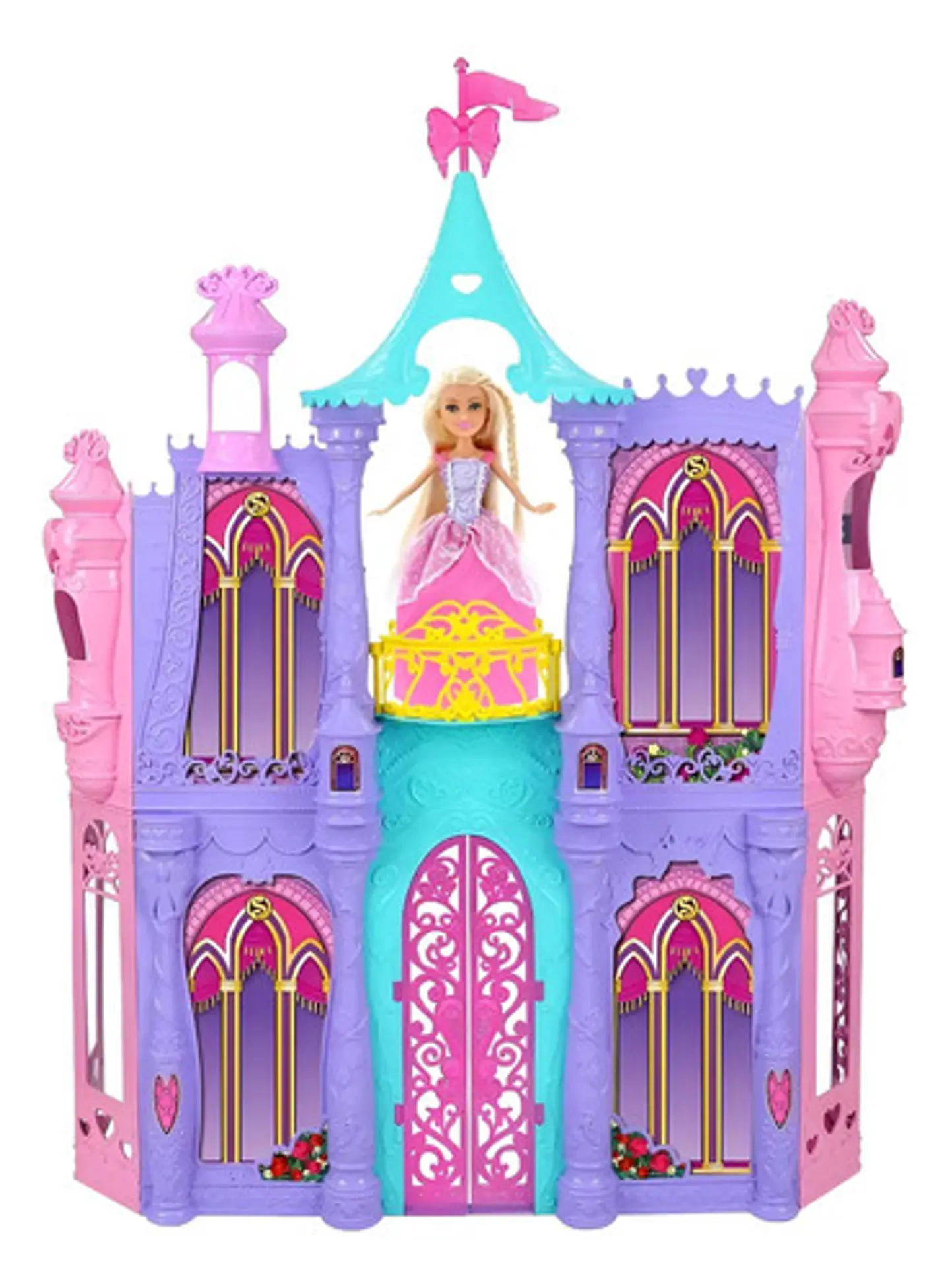 Castillo Princesas Casa De Muñecas 90 Cm Accesorios 24922 Color Multicolor 1