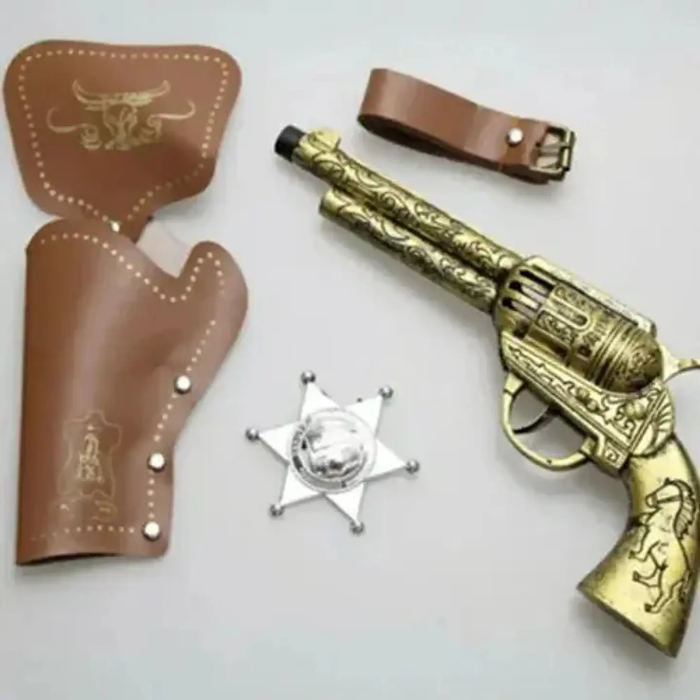 Set De Vaqueros Oeste Sheriff Juguete Halloween Niños 3