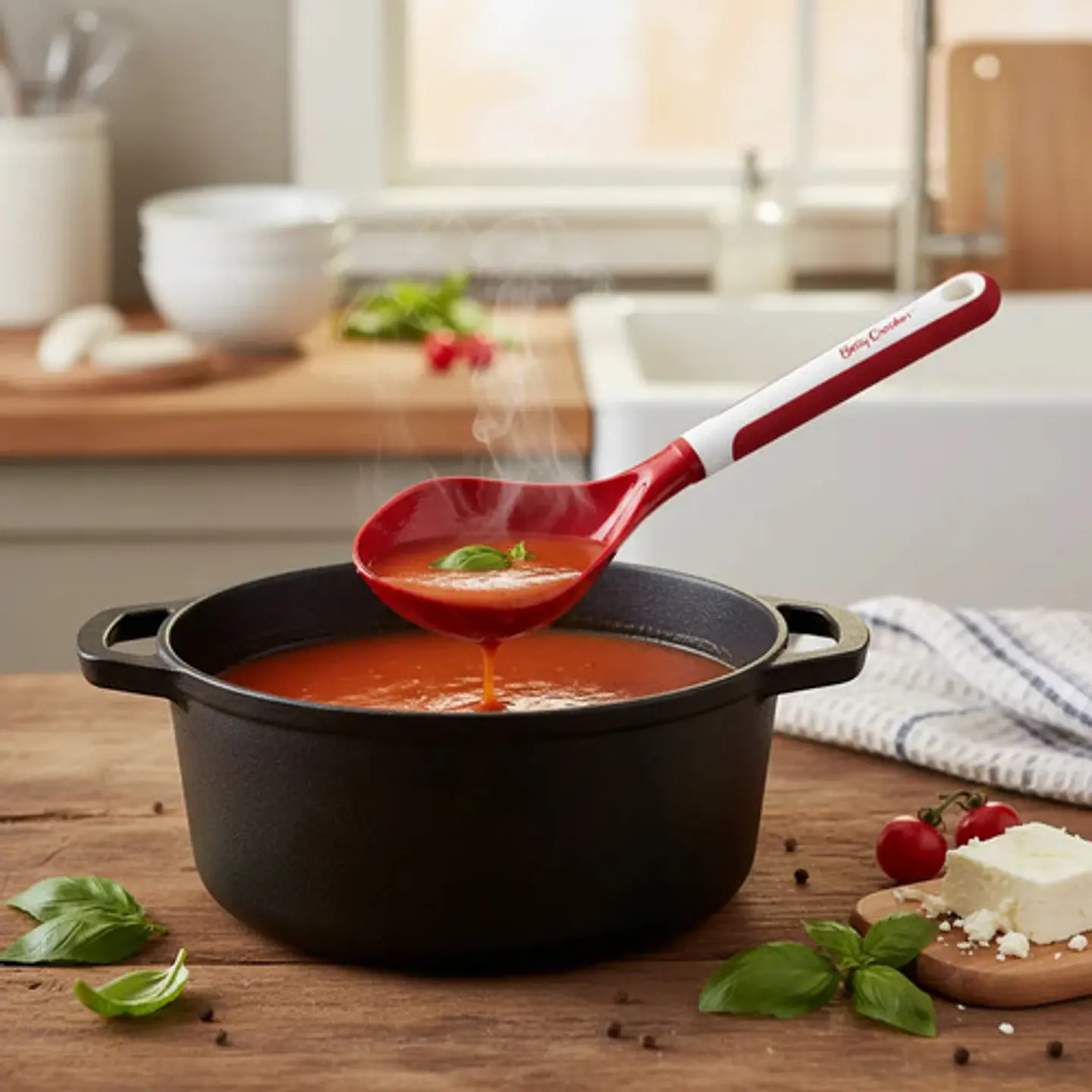 Cucharon Jumbo Betty Croker Cocina Sopa Utensilios 3055597 Color Rojo 5
