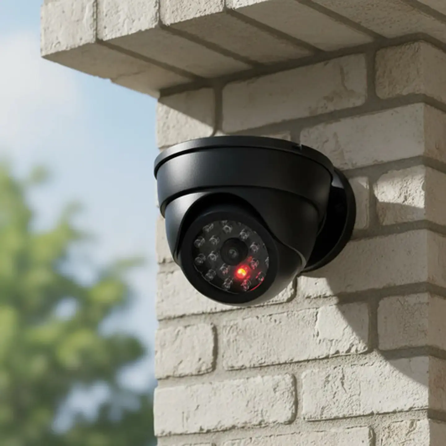 Cámara Falsa Domo Dummy Seguridad Led Intermitente 3051297 1